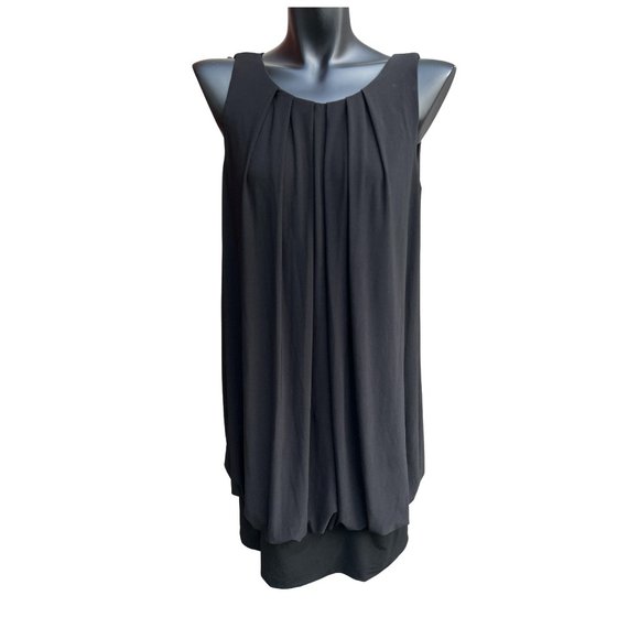 Eliza J New York Sleeveless Back Zip Knee Length Dress Black Size 10 - Picture 1 of 9